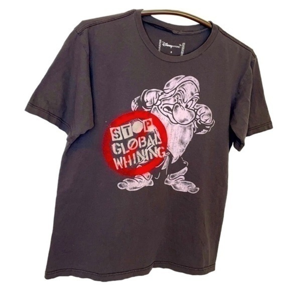DISNEY | Women’s Dark Gray DISNEY’S Grumpy “Stop Global Whining” Shirt, Small - Picture 1 of 7